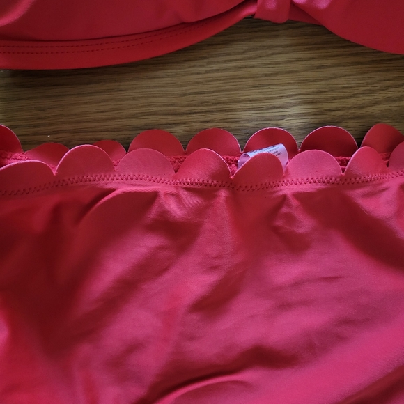 Red High Waisted Bikini with Removable Straps Size Small - Picture 9 of 11